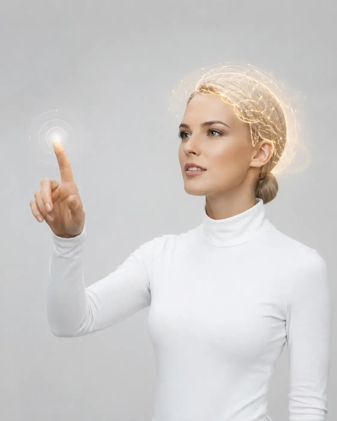 Operator interacting with the company brain